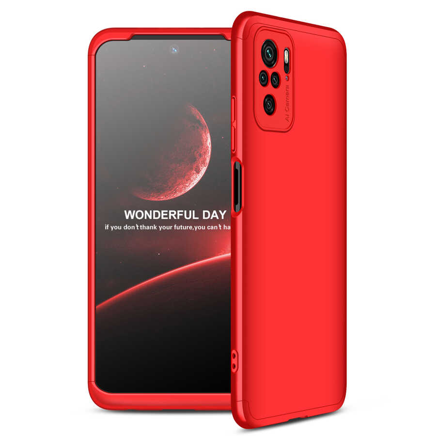 Xiaomi Poco M5S Kılıf Zore Ays Kapak Kırmızı