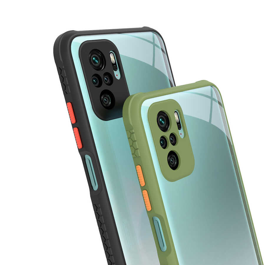 Xiaomi Poco M5S Kılıf Zore Kaff Kapak Kırmızı