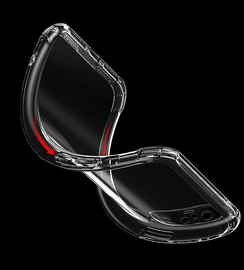 Xiaomi Poco M5S Kılıf Zore Kamera Korumalı Nitro Anti Shock Silikon Renksiz