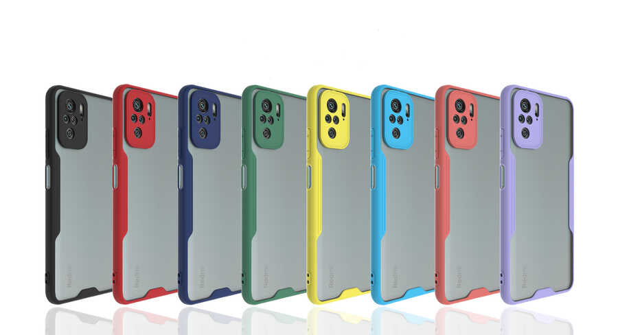 Xiaomi Poco M5S Kılıf Zore Parfe Kapak Siyah