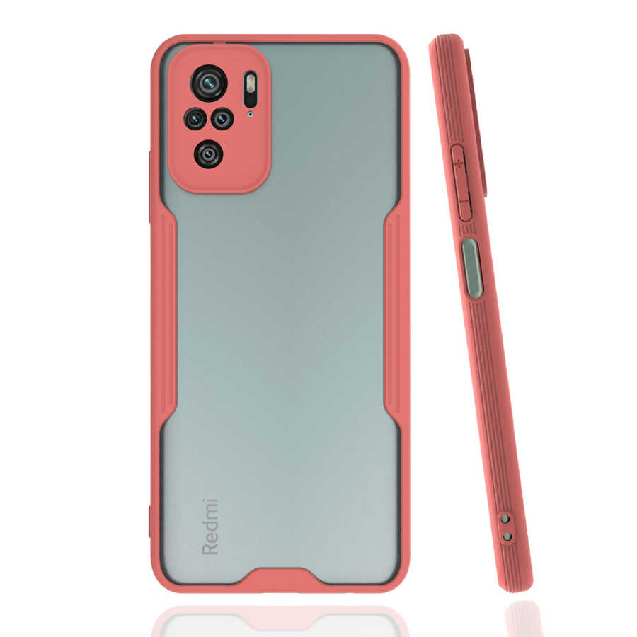 Xiaomi Poco M5S Kılıf Zore Parfe Kapak Pembe