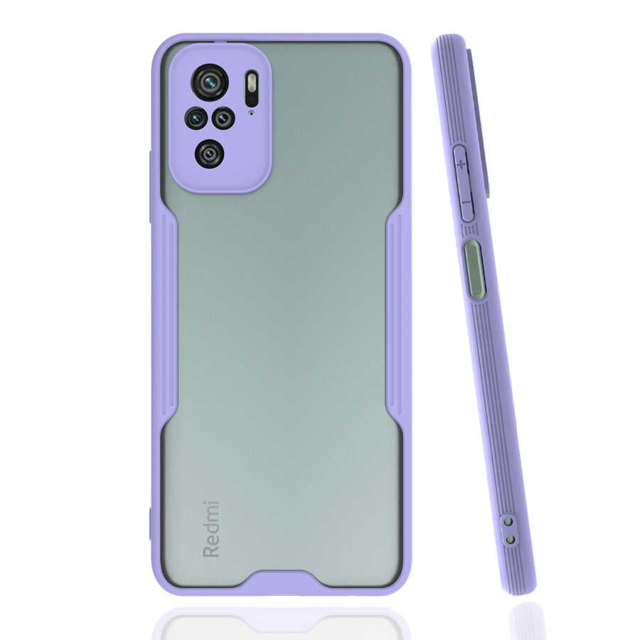 Xiaomi Poco M5S Kılıf Zore Parfe Kapak Mor
