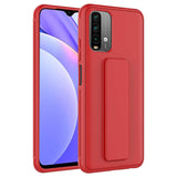 Xiaomi Poco M5S Kılıf Zore Qstand Kapak Kırmızı