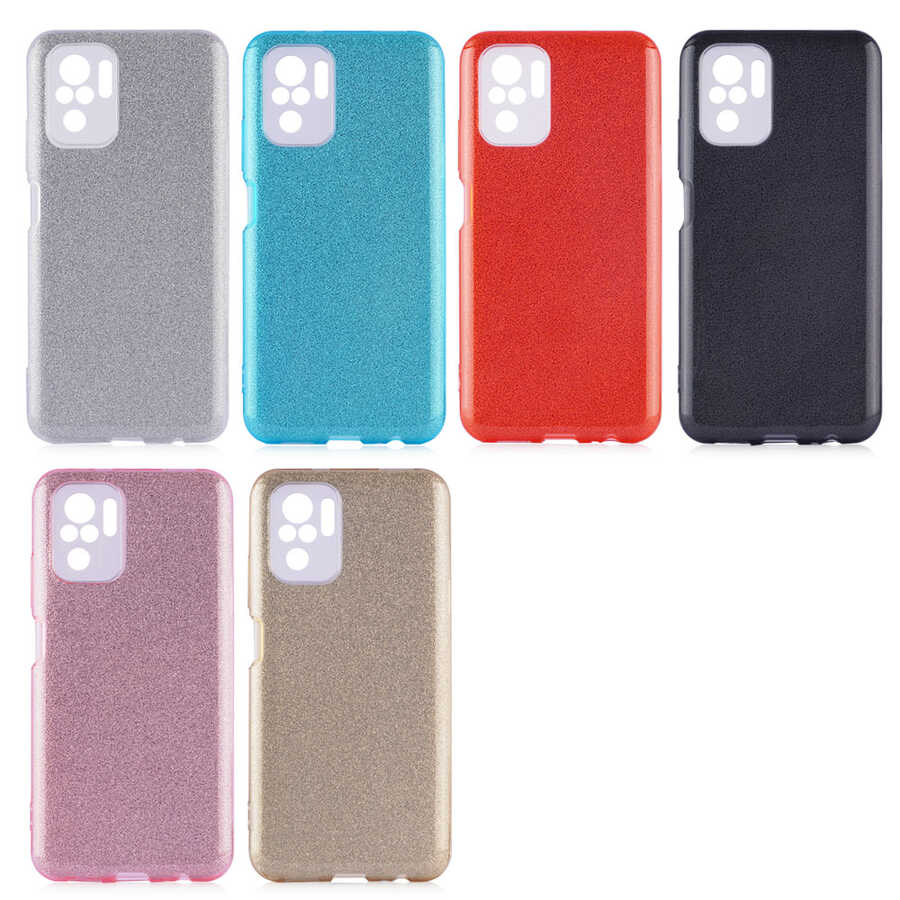 Xiaomi Poco M5S Kılıf Zore Shining Silikon Mavi
