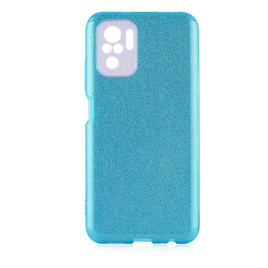 Xiaomi Poco M5S Kılıf Zore Shining Silikon Mavi