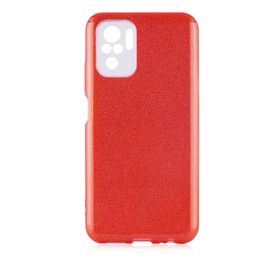Xiaomi Poco M5S Kılıf Zore Shining Silikon Kırmızı