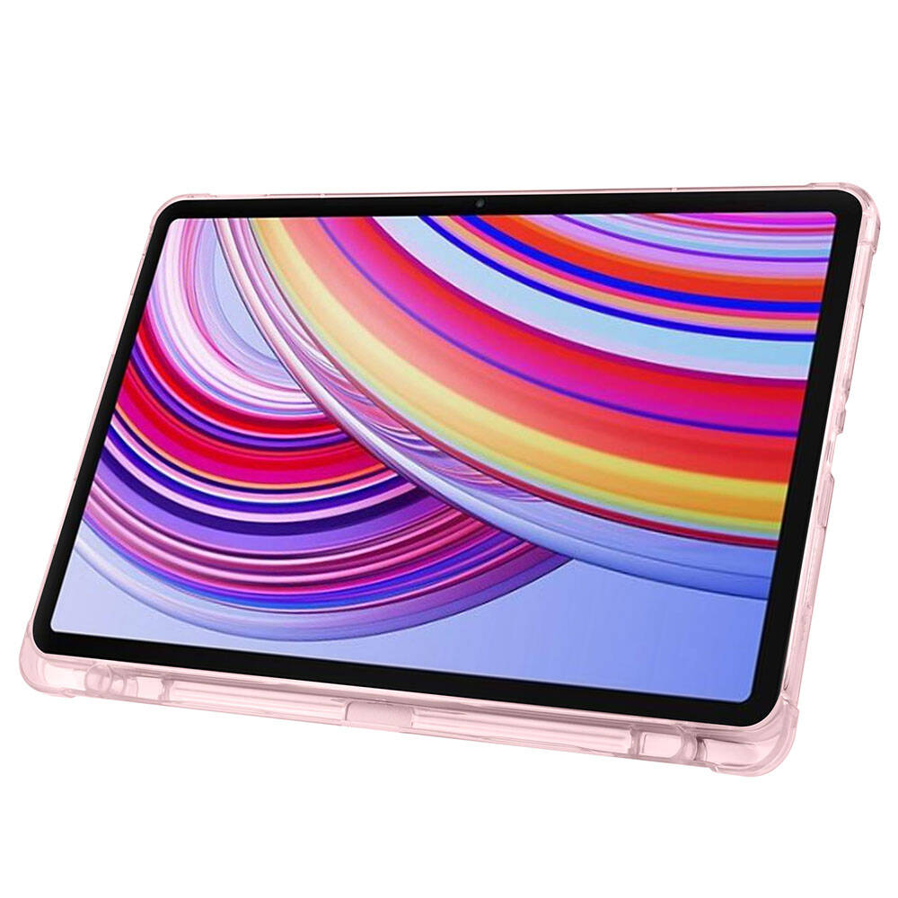 Xiaomi Poco Pad Kılıf Zore Tri Folding Kalem Bölmeli Standlı Kılıf Mor
