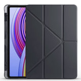 Xiaomi Poco Pad Kılıf Zore Tri Folding Kalem Bölmeli Standlı Kılıf Mor