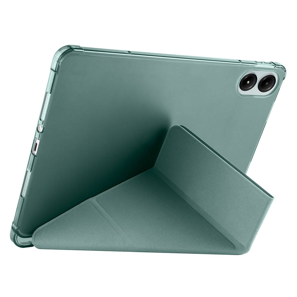 Xiaomi Poco Pad Kılıf Zore Tri Folding Kalem Bölmeli Standlı Kılıf Kırmızı