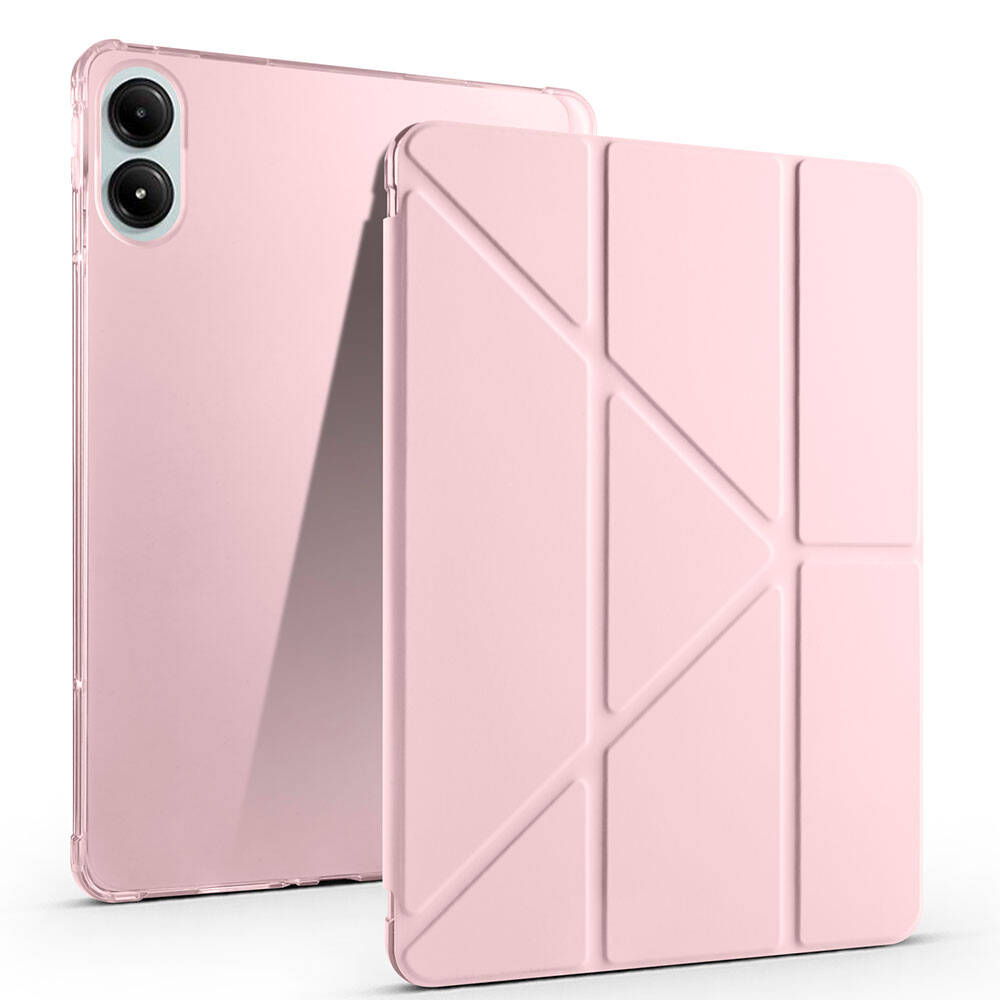 Xiaomi Poco Pad Kılıf Zore Tri Folding Kalem Bölmeli Standlı Kılıf Mor