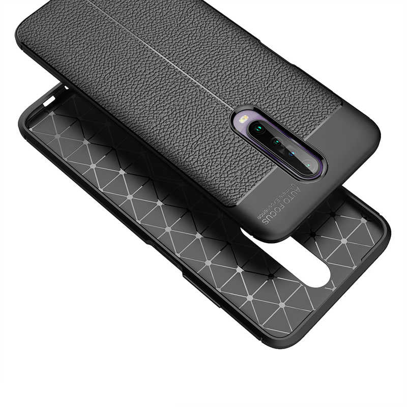Xiaomi Poco X2 Kılıf Zore Niss Silikon Kapak Siyah