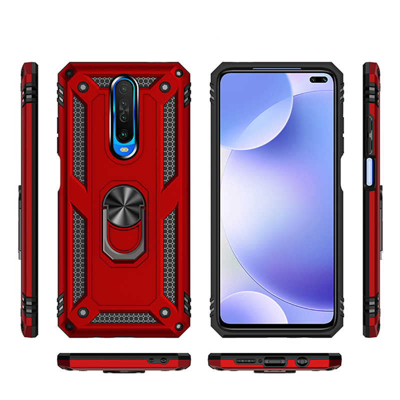 Xiaomi Poco X2 Kılıf Zore Vega Kapak Gri