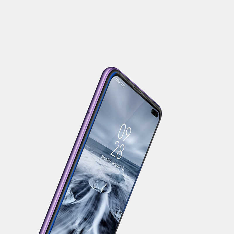 Xiaomi Poco X2 Zore Kenarları Kırılmaya Dayanıklı Cam Ekran Koruyucu Siyah