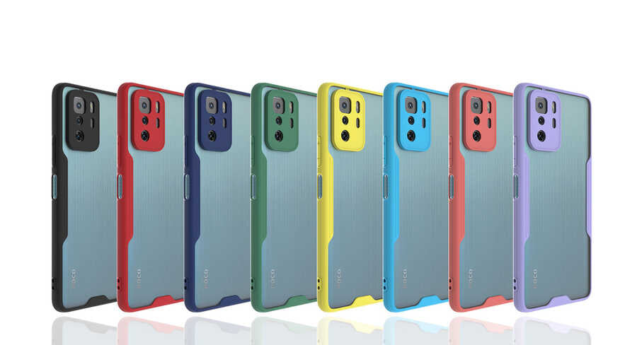 Xiaomi Poco X3 GT Kılıf Zore Parfe Kapak Koyu Yeşil
