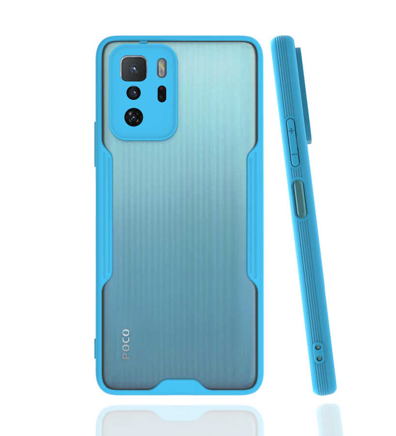 Xiaomi Poco X3 GT Kılıf Zore Parfe Kapak Mavi