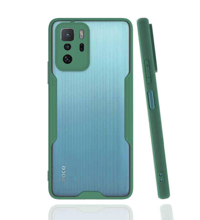 Xiaomi Poco X3 GT Kılıf Zore Parfe Kapak Koyu Yeşil