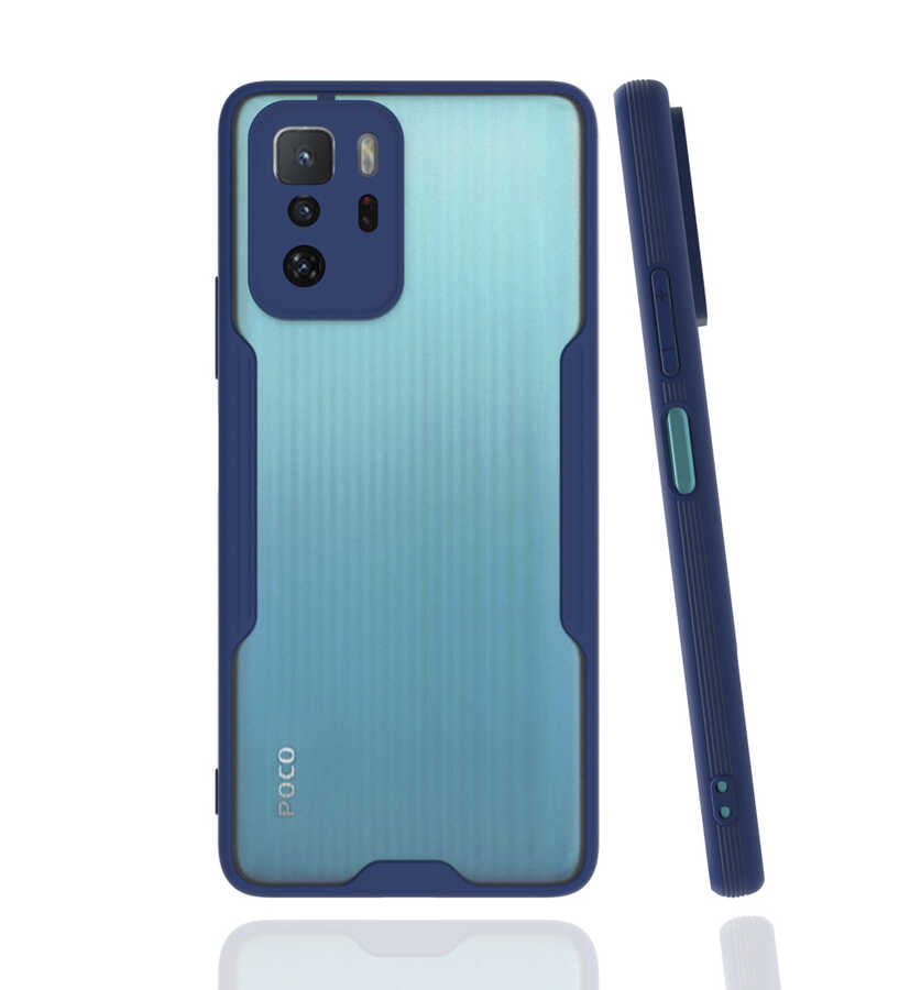 Xiaomi Poco X3 GT Kılıf Zore Parfe Kapak Lacivert