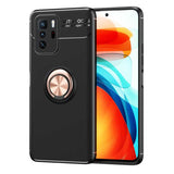 Xiaomi Poco X3 GT Kılıf Zore Ravel Silikon Kapak Siyah-Rose Gold