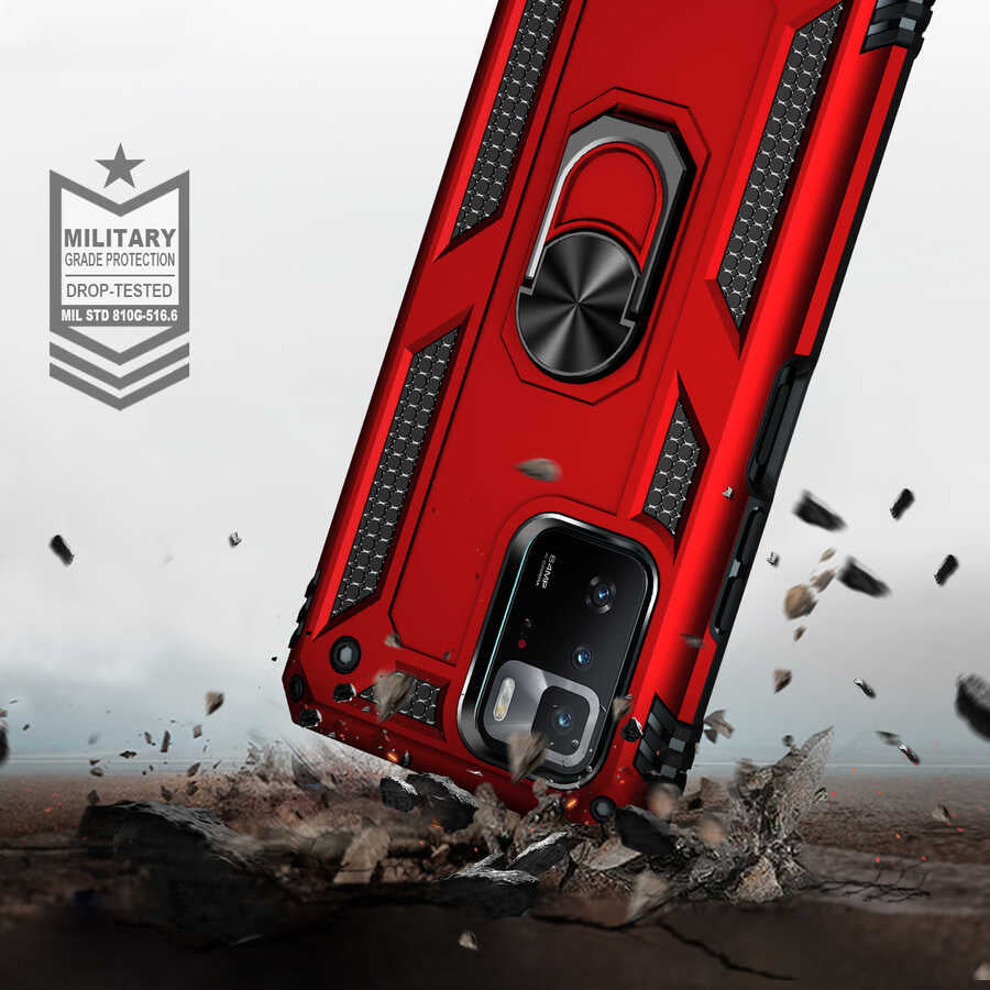 Xiaomi Poco X3 GT Kılıf Zore Vega Kapak Mavi