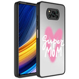 Xiaomi Poco X3 Kılıf Aynalı Desenli Kamera Korumalı Parlak Zore Mirror Kapak Süper Anne