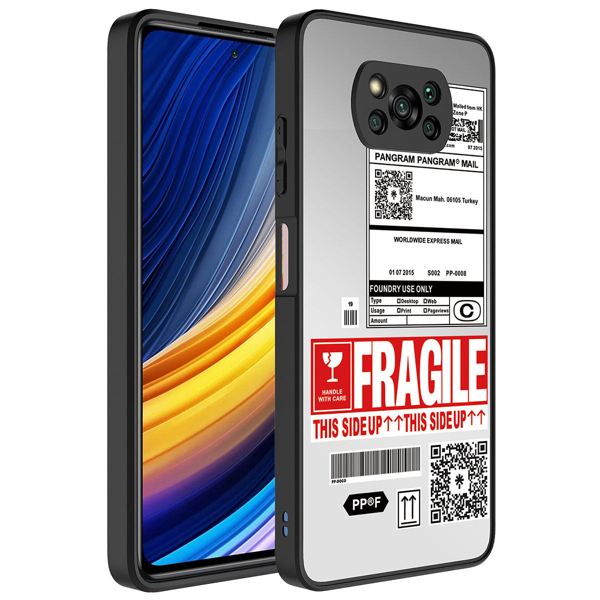 Xiaomi Poco X3 Kılıf Aynalı Desenli Kamera Korumalı Parlak Zore Mirror Kapak Fragile