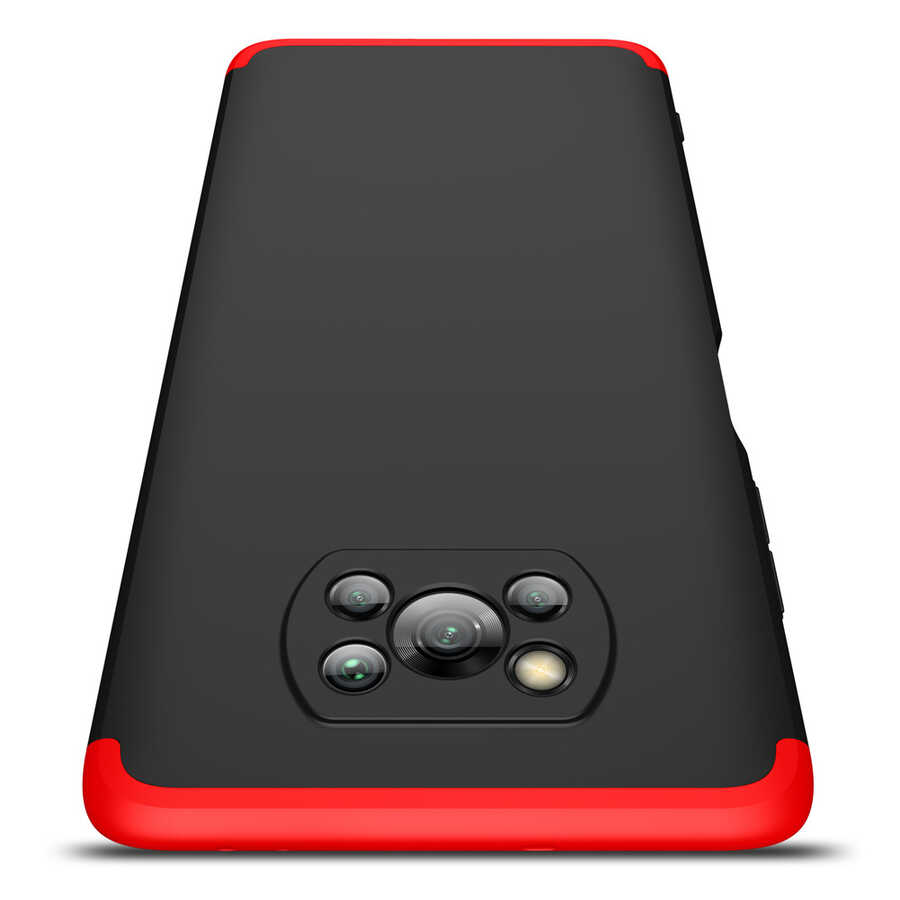 Xiaomi Poco X3 Kılıf Zore Ays Kapak Siyah-Gri