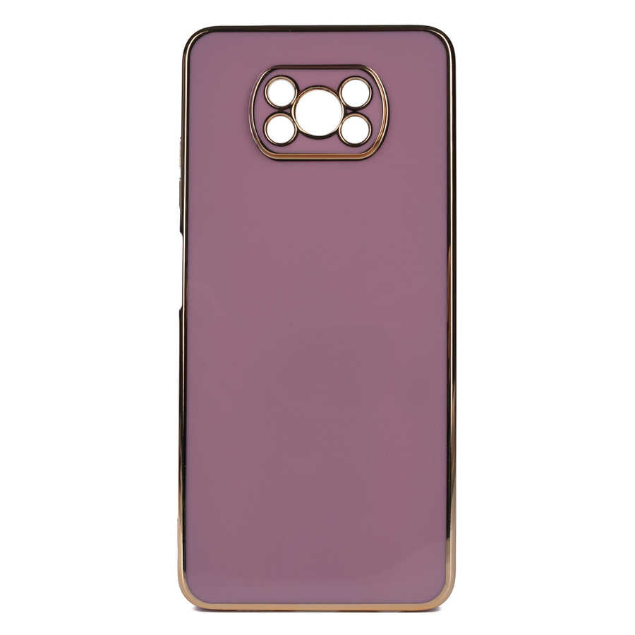 Xiaomi Poco X3 Kılıf Zore Bark Kapak Mor