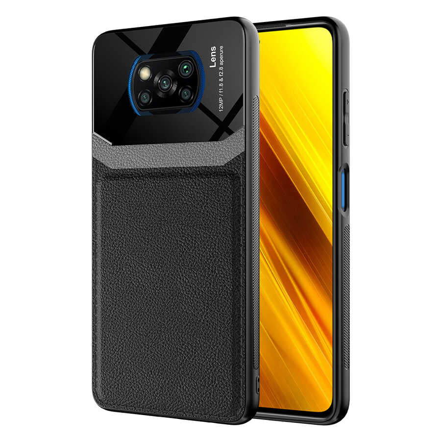 Xiaomi Poco X3 Kılıf Zore Emiks Kapak Lacivert
