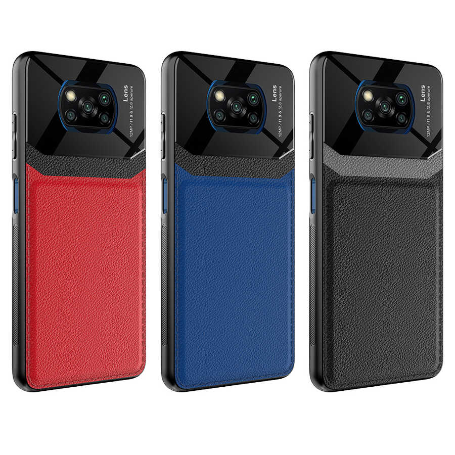 Xiaomi Poco X3 Kılıf Zore Emiks Kapak Lacivert