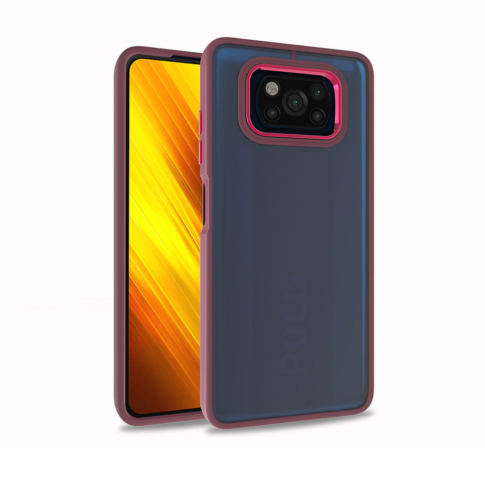 Xiaomi Poco X3 Kılıf Zore Flora Kapak Lila
