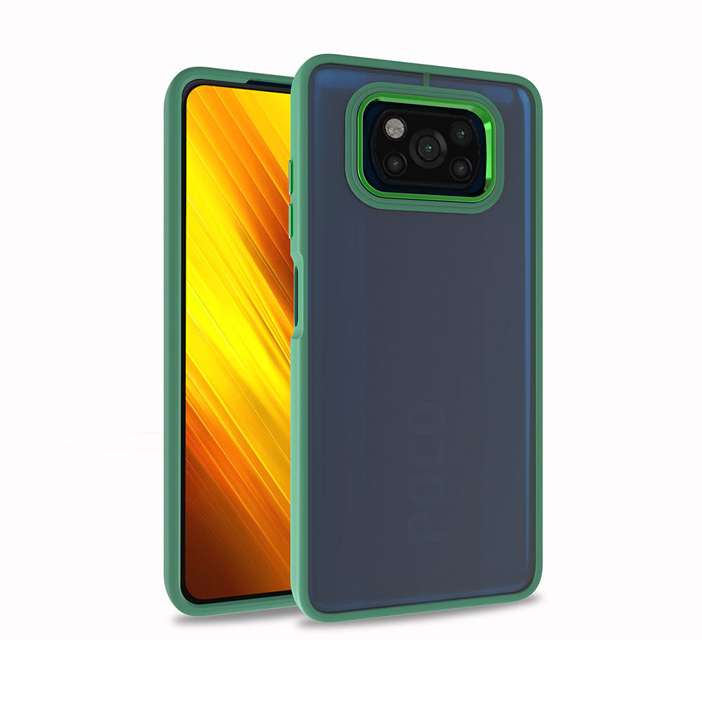 Xiaomi Poco X3 Kılıf Zore Flora Kapak Yeşil