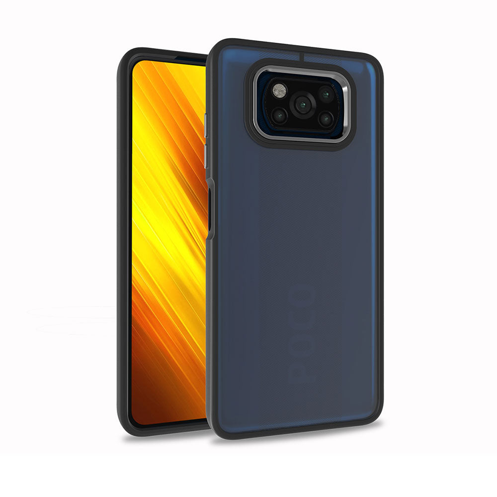 Xiaomi Poco X3 Kılıf Zore Flora Kapak Siyah
