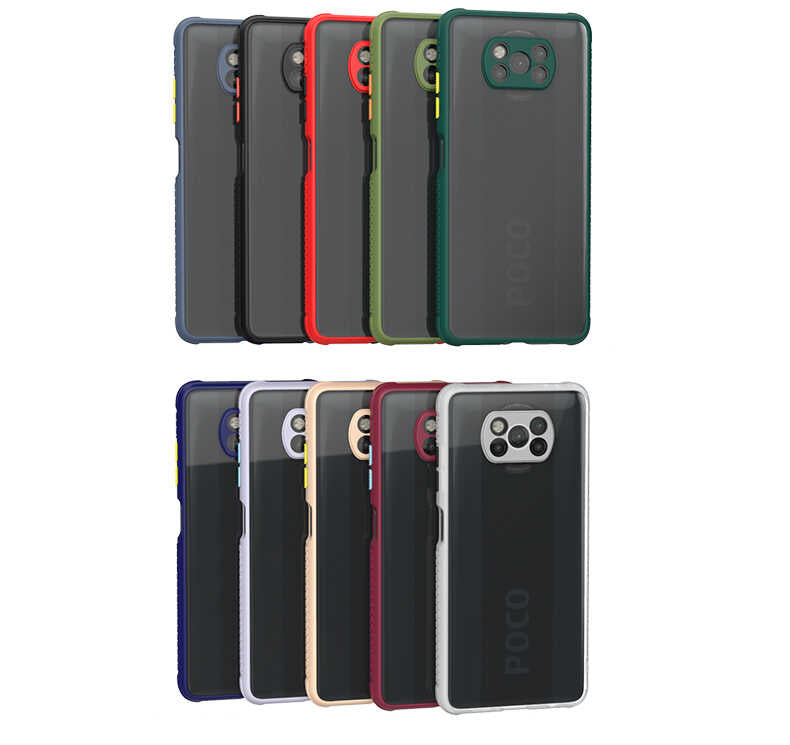 Xiaomi Poco X3 Kılıf Zore Kaff Kapak Siyah