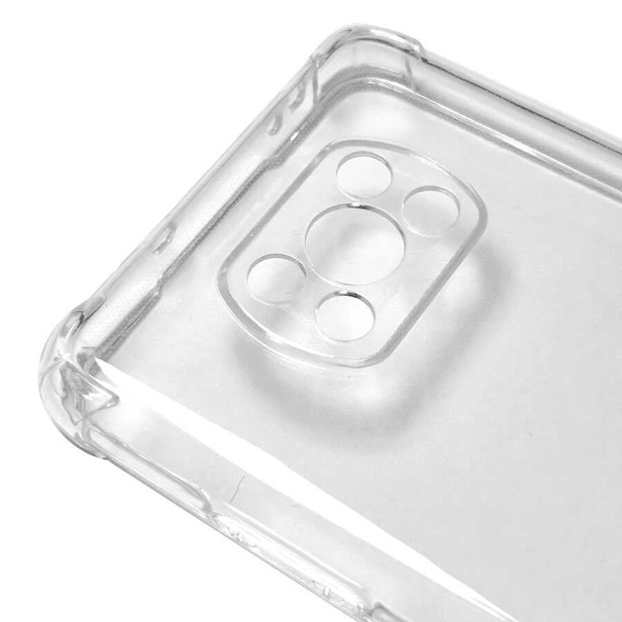 Xiaomi Poco X3 Kılıf Zore Kamera Korumalı Nitro Anti Shock Silikon Renksiz