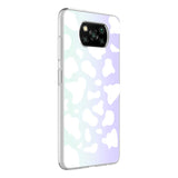 Xiaomi Poco X3 Kılıf Zore M-Blue Desenli Kapak Cow No2