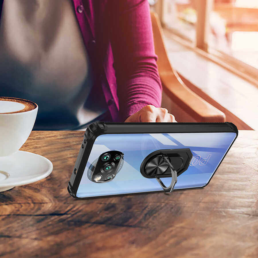 Xiaomi Poco X3 Kılıf Zore Mola Kapak Kırmızı