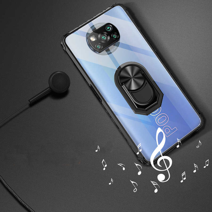 Xiaomi Poco X3 Kılıf Zore Mola Kapak Lacivert