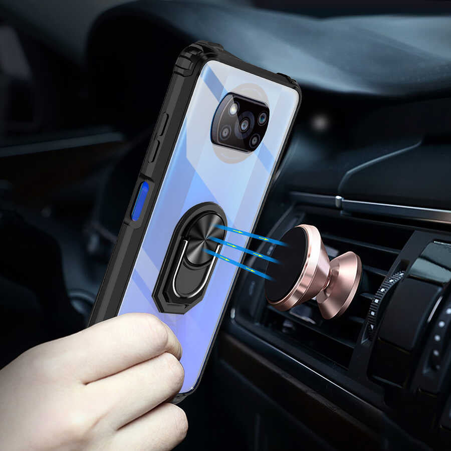 Xiaomi Poco X3 Kılıf Zore Mola Kapak Kırmızı