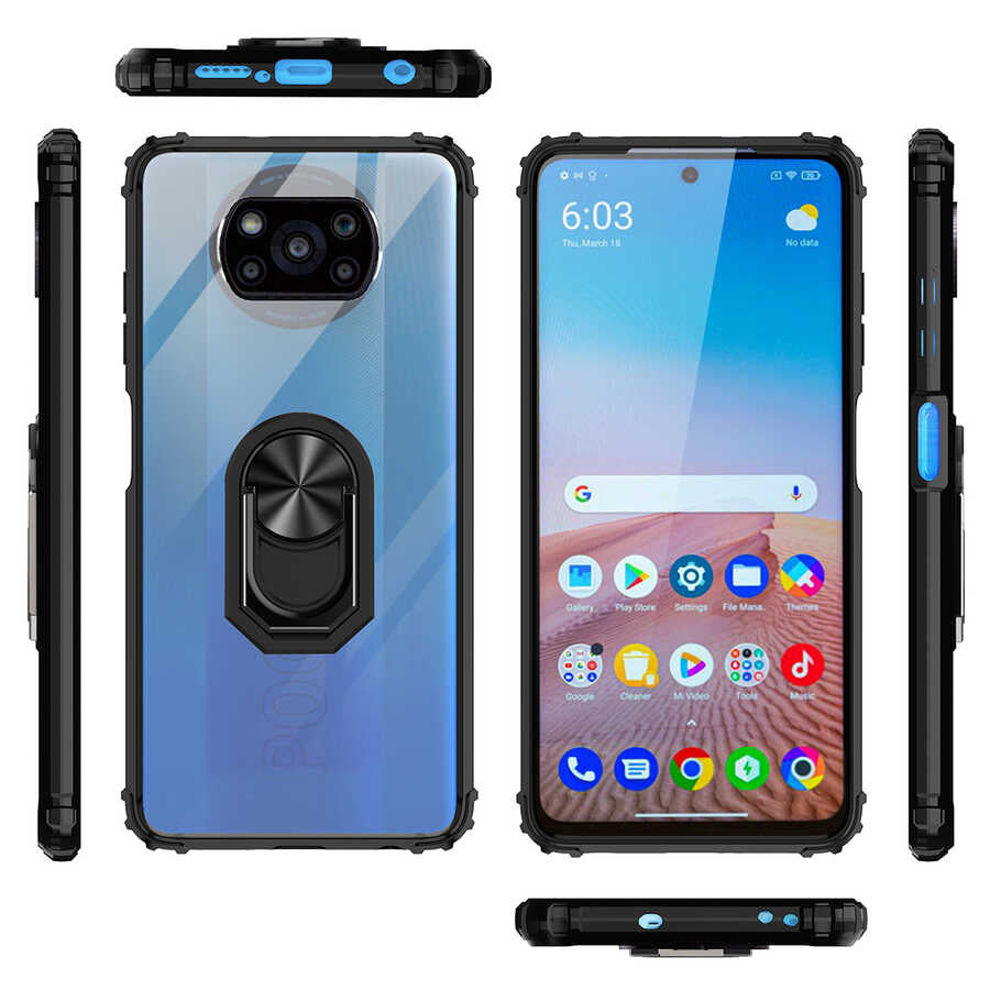 Xiaomi Poco X3 Kılıf Zore Mola Kapak Kırmızı