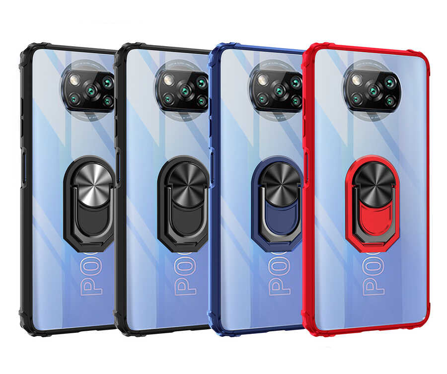 Xiaomi Poco X3 Kılıf Zore Mola Kapak Kırmızı