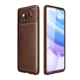 Xiaomi Poco X3 Kılıf Zore Negro Silikon Kapak Kahverengi