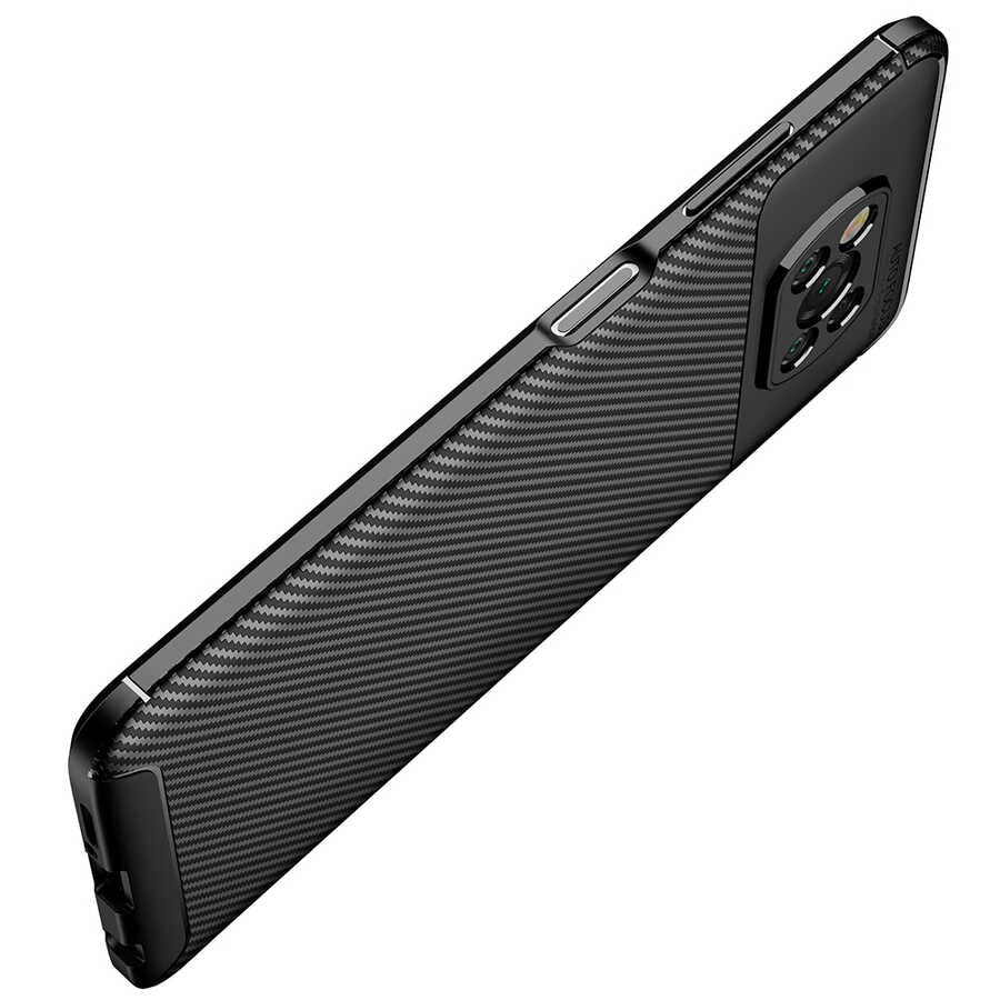 Xiaomi Poco X3 Kılıf Zore Negro Silikon Kapak Siyah