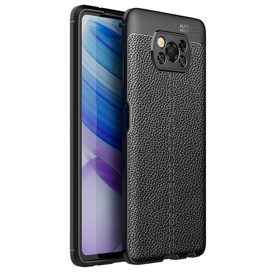 Xiaomi Poco X3 Kılıf Zore Niss Silikon Kapak Siyah