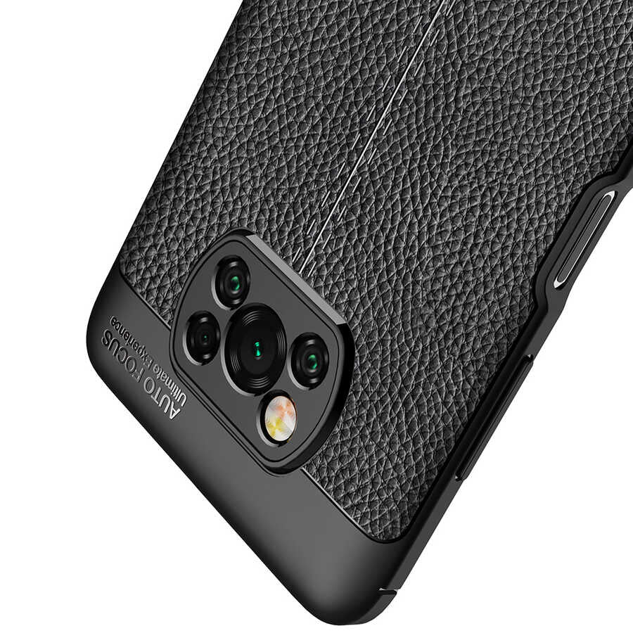 Xiaomi Poco X3 Kılıf Zore Niss Silikon Kapak Lacivert