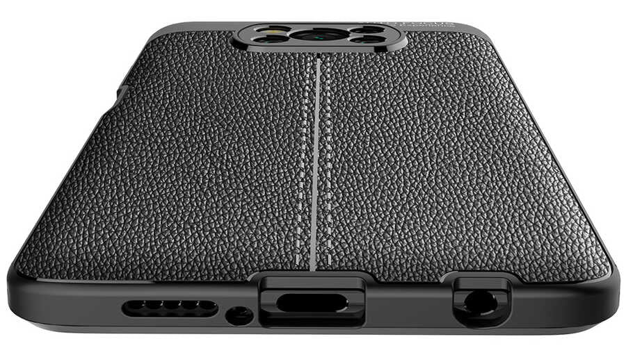 Xiaomi Poco X3 Kılıf Zore Niss Silikon Kapak Siyah