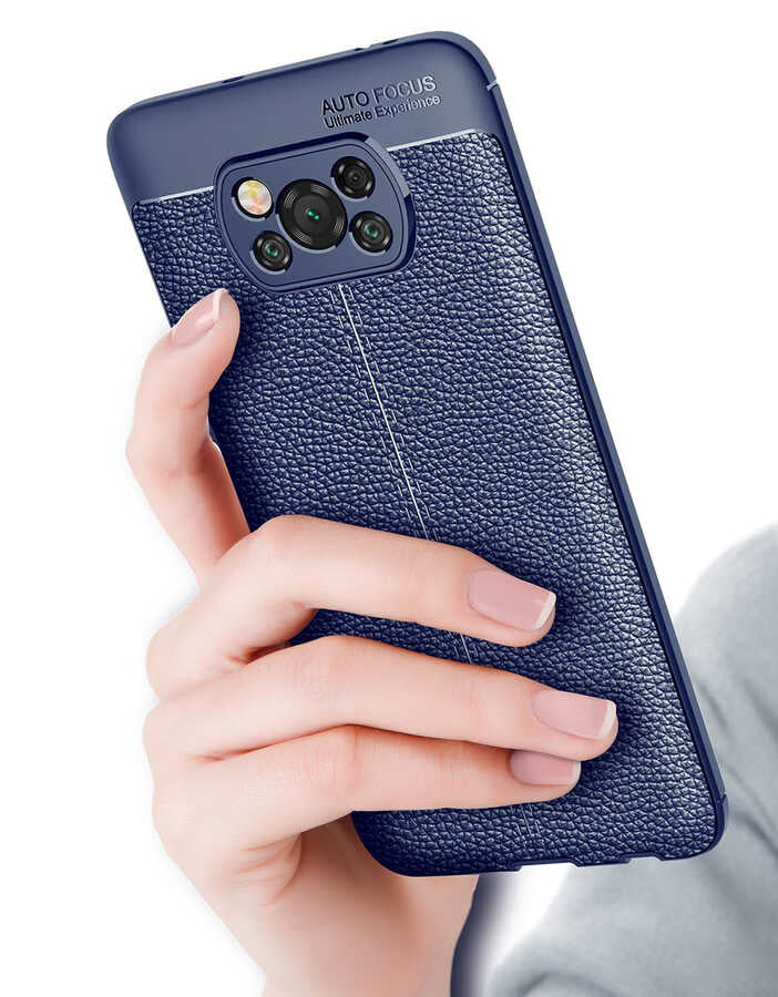 Xiaomi Poco X3 Kılıf Zore Niss Silikon Kapak Siyah