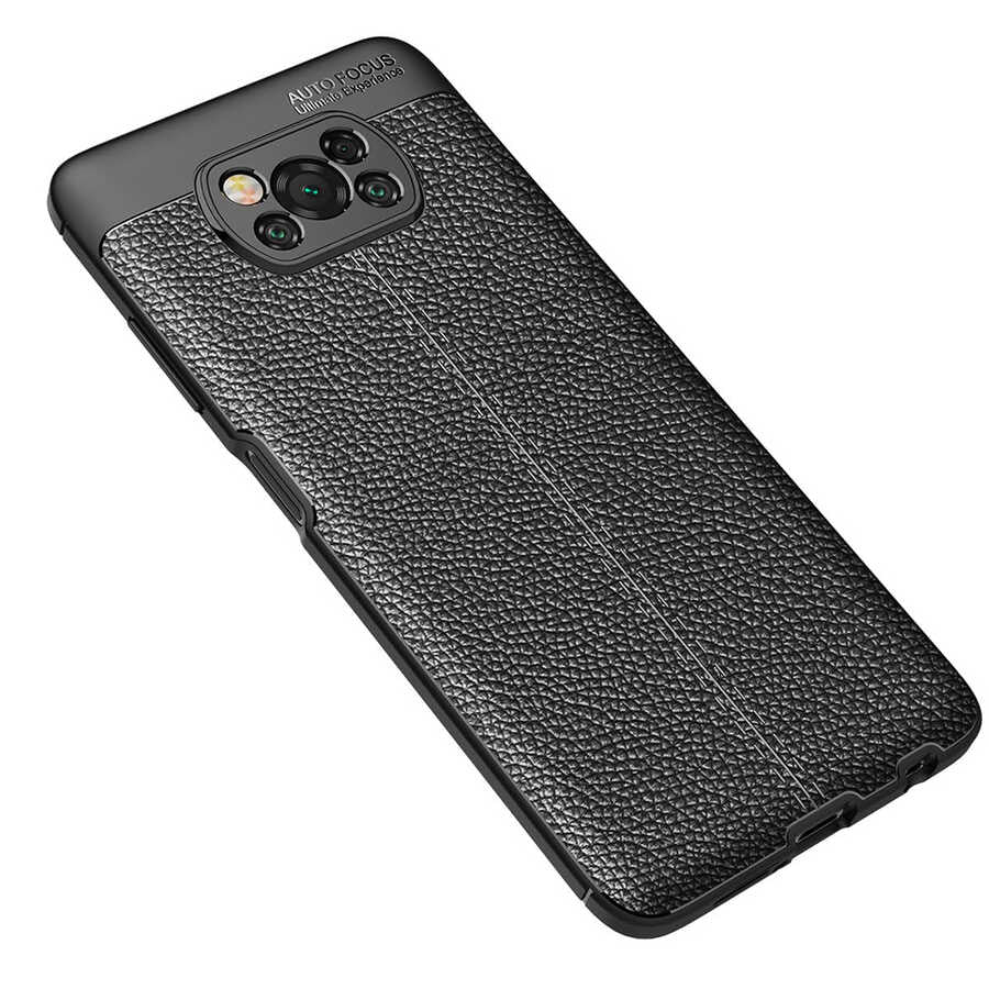 Xiaomi Poco X3 Kılıf Zore Niss Silikon Kapak Siyah