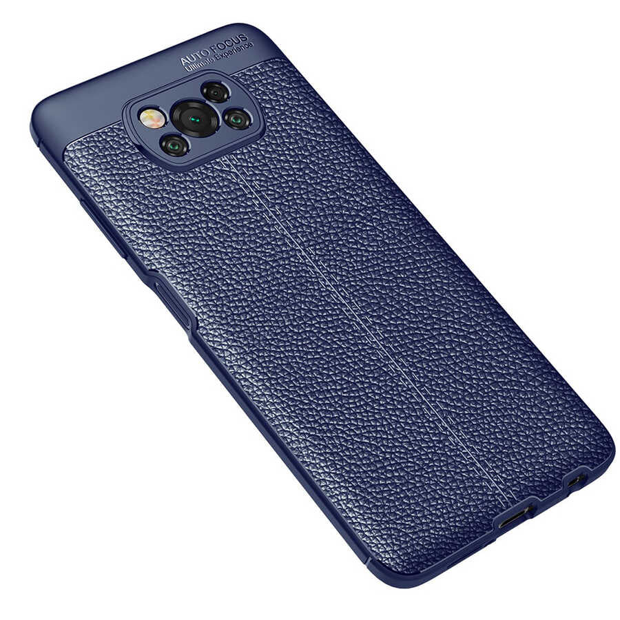 Xiaomi Poco X3 Kılıf Zore Niss Silikon Kapak Lacivert