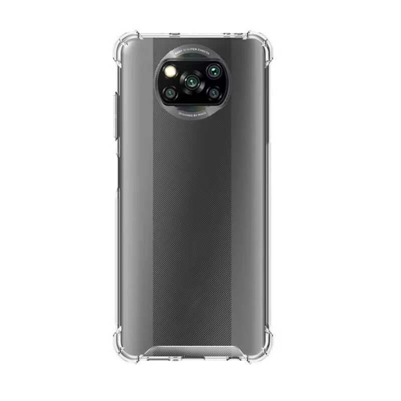 Xiaomi Poco X3 Kılıf Zore Nitro Anti Shock Silikon Renksiz