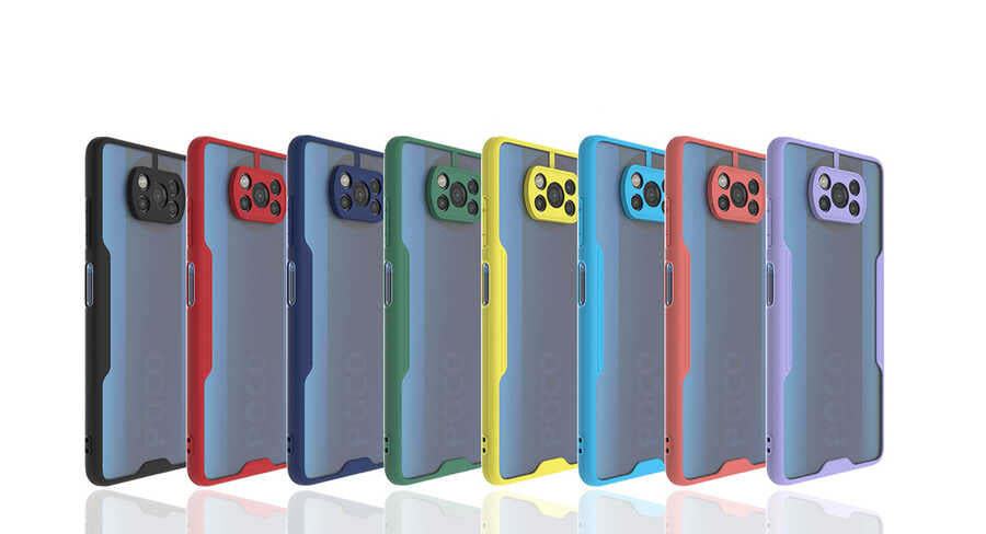 Xiaomi Poco X3 Kılıf Zore Parfe Kapak Sarı